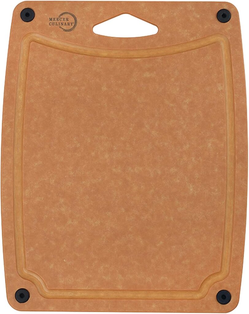 Mercer Culinary Composite Cutting Board 11 3/4″ x 9 1/4″, with Non Slip Feet and Juice Groove, Small