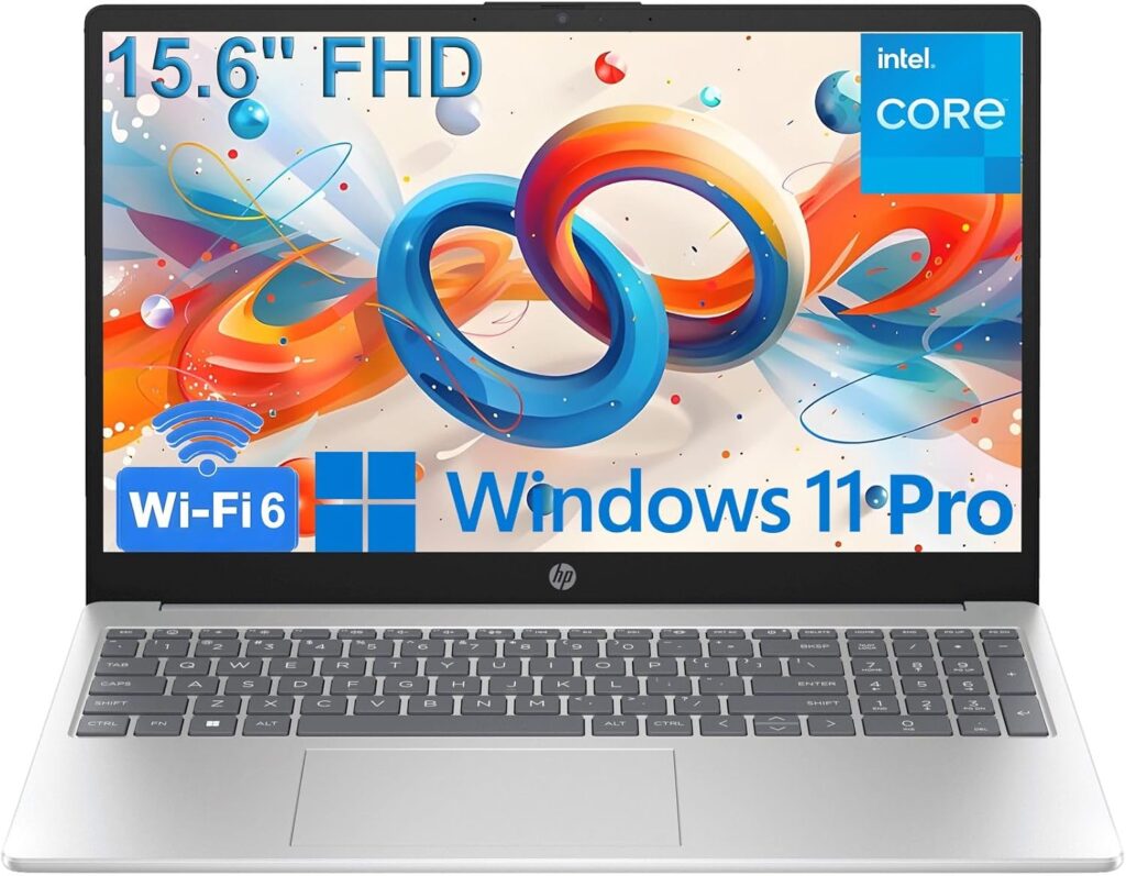 HP 15.6″ Laptop Computer for Student and Business, Intel 4-Core Processor (Beat i3-1115g4), 16gb Ddr4 Ram, 256gb Pcie Ssd, Fhd, WiFi 6e, Bluetooth 5.3, Hdmi, Type-c, Webcam, Silver, Windows 11 Pro