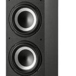 Polk Monitor XT60 Tower Speaker – Hi-Res Audio Certified, Dolby Atmos, DTS:X & Auro 3D Compatible, 1″ Tweeter, 6.5″ Dynamically Balanced Woofer, (2) 6.5″ Passive Radiators (Single, Midnight Black)