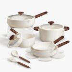 CAROTE Ceramic Cookware Sets, Pots and Pans Set Non stick, Non Toxic Healthy Induction Cookware, 14 Pcs Nonstick Kitchen Pots and Pans Set, PFAS PTFE Free