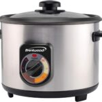 BRENTWOOD Crunchy Persian Rice Cooker, Stainless Steel (8-Cup Uncooked/16-Cup Cooke), silver (TS-1216S)