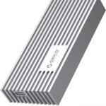 ORICO 40Gbps NVMe SSD Enclosure, M.2 to USB-C Adapter for NVMe M-Key 4TB SSD 2280, Aluminum M2 External SSD Case, Compatible with Thunderbolt 3/4 USB3.2/3.1/3.0/Type-M234-Silver