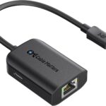 Cable Matters USB C to Gigabit Ethernet Adapter with 100W Charging Compatible with MacBook Pro, Dell XPS, Surface Pro – Up to 480Mbps for Chromecast with Google TV (Google TV Chromecast 2020 Version)