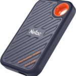 Netac 512GB Extreme Portable SSD External Solid State Drives Up to 2000MB/s Read 1700MB/s Write Speed, USB 3.2 Gen.2 Business Travel Essential Supports Win to Go Dust-Resistant