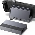 UGREEN Steam Deck Dock 9-in-1 USB C Docking Station with Foldable Stand, 4K@60Hz HDMI, Gigabit Ethernet, PD 100W, 10Gbps USB A&C 3.2, TF/SD Compatible with Steam Deck, Rog Ally, Rog X, Legion Go etc.