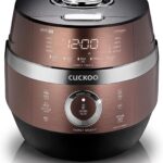 CUCKOO High Pressure Rice Cooker 6-Cup Uncooked / 12-Cup Cooked with Induction Heating Technology, Versatile Rice Maker with 16 Menu Options and Steam Plate, Voice Guide, Copper (CRP-JHR0609F)