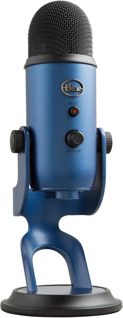 Blue Yeti USB Microphone – Midnight Blue (Renewed)