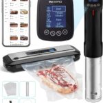 INKBIRD WIFI Sous Vide Cooker ISV-100W and Vacuum Sealer Machine | 1000W Sous-Vide Cooker Immersion Circulator with 14 Preset Recipes on APP and Thermal Immersion, Fast-Heating with Timer