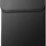 JETech Slim Laptop Sleeve for MacBook Pro 14-Inch(M5/M4/M3/M2/M1, 2021-2025), PU Leather Case with Magnetic Closure (Black)