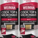 Weiman Glass Cooktop and Microwave Wipes – 2 Pack – Cleaner for Daily Use Professional Home Kitchen Cooktop Cleaner and Polish Use on Induction Ceramic Gas Portable Electric – 60 Wipes Total