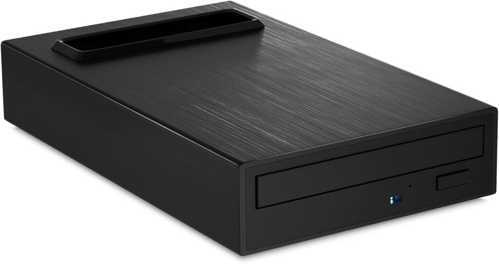 4 in 1 External Blu Ray Drive, 16X Blu-ray, 16X DVD, 48X CD Read/Write with SATA I/II/III Interface, USB 3.0 Type C External Bluray Burner for Laptop DVD Burner Compatible with Windows XP/7/8/10/11