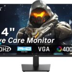 KTC 24 Inch FHD 1080P 100Hz Computer Monitor, VA Panel FreeSync PC Gaming Monitor, HDMI VGA Ports, HDR, 4000：1 Contrast, LowBlue Mode, Ergonomic Tilt Eye Care for Home Office