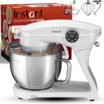 Instant Pot Instant Stand Mixer Pro,600W 10-Speed Electric Mixer with Digital Interface,7.4-Qt Stainless Steel Bowl,Dishwasher Safe Whisk,Dough Hook and Mixing Paddle,Pearl