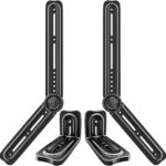 Soundbar Mount Bracket, Sound Bar Mounts Under TV or Above TVs Fits Most Sound Bars Up to 20 Lbs, Soundbar TV Mount with 180° Adjustable