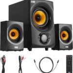 Acoustic Audio by Goldwood Bluetooth 2.1 Speaker System 2.1-Channel Home Theater Speaker System, Black (AA2170)