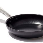 OXO Enhanced 8″ Frying Pan Skillet, PFAS-Free Ceramic Nonstick, Durable Hard Anodized Cookware, Scratch Resistant, Stainless Steel Handle, Good Grips, Dishwasher Safe, Oven safe, Black