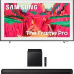 SAMSUNG QN85LS03FWFXZA 85 Inch The Frame Wireless 4K Neo QLED TV with a HW-Q800F Q Series Soundbar 5.1.2 Ch Subwoofer (2025)