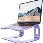 Nulaxy Ergonomic Aluminum Laptop Stand – Detachable Riser for 10-15.6′ Laptops (Purple)