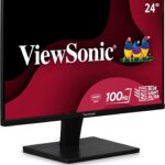 ViewSonic VS2447M 24 Inch 1080p Monitor with 100Hz, FreeSync, Thin Bezels, Eye Care, HDMI, VGA Inputs for Home and Office
