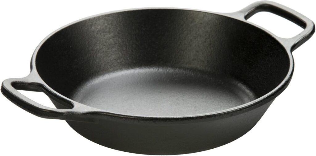 Lodge 8 Inch Pre-Seasoned Cast Iron Skillet – Dual Assist Handles – Use in the Oven, on the Stove, on the Grill, or Over a Campfire – Black