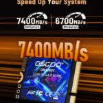 2TB M.2 2230 NVMe Gen4x4 PCIe SSD, Up to 7400MB/s, 3D NAND, Heat-Dissipation Sticker, Compatible with Steam Deck, ASUS ROG Ally, Microsoft Surface, Laptops, Mini PCs, Ultrabook