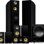 Fluance Signature HiFi Surround Sound Home Theater 7.1 Channel Speaker System including 3-Way Floorstanding Towers, Center Channel, Surrounds and Rear Surrounds and DB10 Subwoofer – Black Ash (HF71BR)