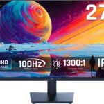 KTC 27 Inch QHD(2560 * 1440) 100Hz Computer Monitor – IPS Panel, Anti-Blue Light Screen, 100% High Color Gamut, 123% sRGB, Support FreeSync and GSync, PC Monitor for Casual Gaming and Working
