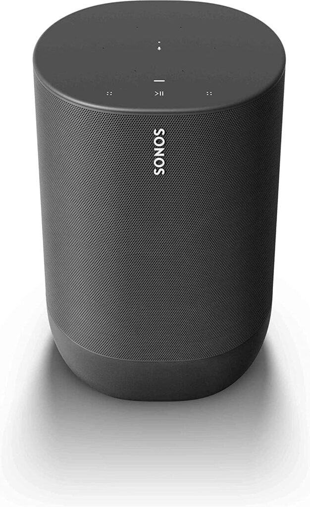 Sonos Move – Battery-powered Smart Speaker, Wi-Fi and Bluetooth with Alexa built-in – Black​​​​​​​ (Renewed)