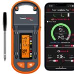 ThermoPro TempSpike Plus 600ft Wireless Meat Thermometer with 2 Color-Coded Probes, Bluetooth Meat Thermometer Wireless with LCD-Enhanced Booster for Food Cooking Grill Smoker