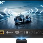 IN&VI 120″ 8K HBSI PET Motorized ALR Floor Rising Projector Screen for Ultra Short Throw Projector,Movie Screen for Home Theater,Motorized Projector Screen 4K/8K Ultra HD Active