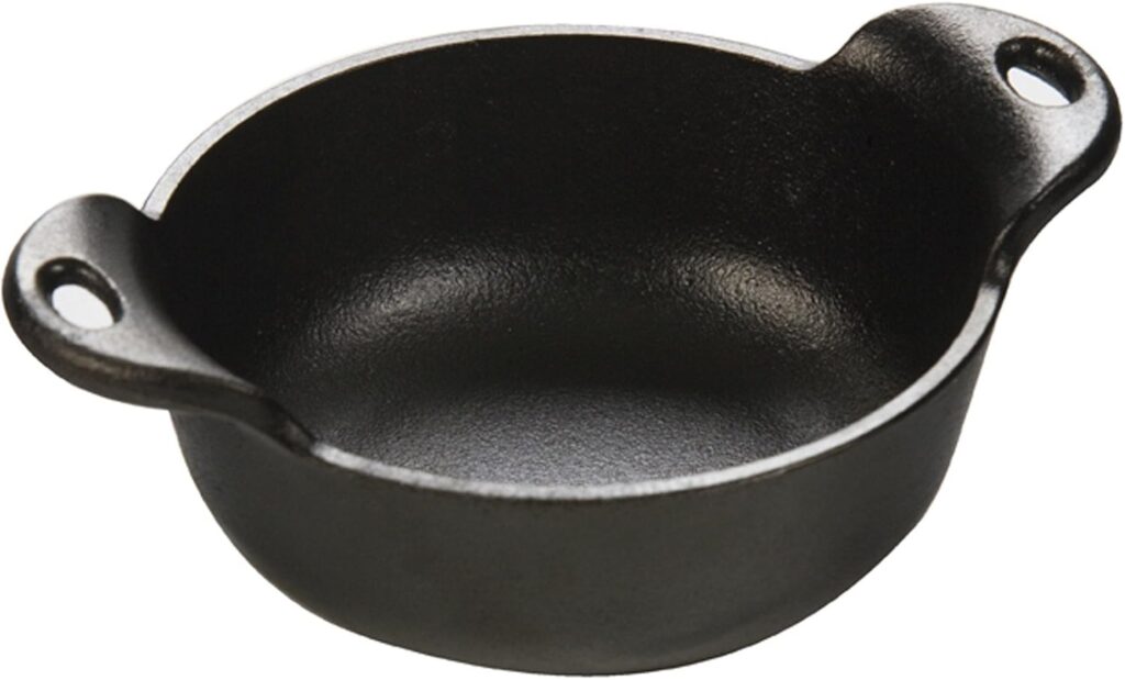 Lodge Heat Enhanced and Seasoned Cast Iron Mini Serving Bowl, 12-Ounce