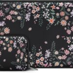 MOSISO Laptop Case 13.3 inch, 13-14 inch Laptop Sleeve Compatible with MacBook Air 13 13.6/Pro 13/Pro 14, HP Dell Acer ASUS Lenovo, Neoprene Computer Sleeve Bag Cover with Small Case, Swaying Blooms