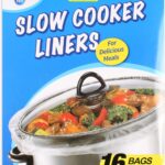 16 Bags Slow Cooker Liners, Disposable Multi Use Cooking Bags,Large Size Fit 3QT to 8QT, Plastic Bags for Slow Cooker, Pans, Aluminum Cooking Trays, BPA Free-13 x 21 Inches, 3 quarts (16)