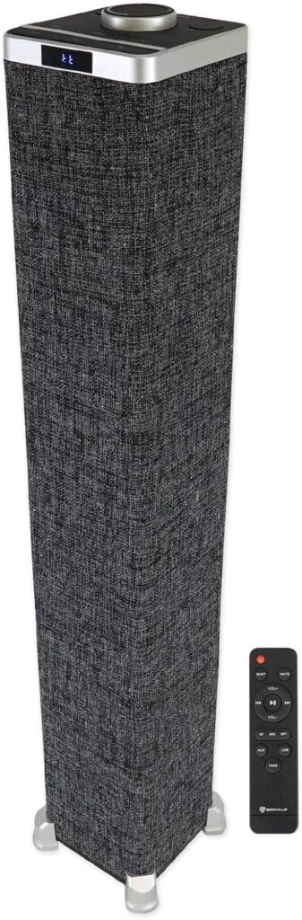 Rockville ONE-Tower 200W Peak / 60W RMS All-in-One Tower Bluetooth Speaker System, HDMI ARC, Optical, RCA, USB Playback, for Home Theater and Music Streaming