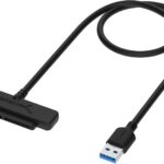 SABRENT SATA to USB Cable – USB 3.0 to 2.5” SATA I/II/III Hard Drive Adapter – External Converter for SSD/HDD Data Transfer (EC-SSHD)