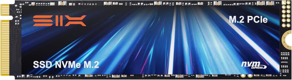 SIX NVME M.2 SSD 1TB – PCIe gen 5.0×4 X15000 SSD M.2 2280, Seq. Speed Up to 14,300MB/s,AI Computering Gaming by Internal Solid State Hard Drive for Laptop/Desktop PC Nvme m2 PCIe 5 1TB with Heatsink