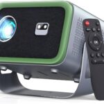 【Auto Focus】4K Projector with WiFi and Bluetooth, 360° Rotatable Movie Projector with Auto Keystone & Zoom, Outdoor Projector for Phone/PC/TV Stick/DVD/HDMI/USB