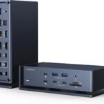iVANKY Dual Thunderbolt 4 Chips FusionDock Max 1 for Quad 6K@60Hz Display (20-in-1 Dock for M5/M4/M3/M2/M1 Pro/Max Mac) (6 * 40Gbps TB4, 2.5GbE, SD/TF 4.0) Docking Station Hub, Windows Incompatible