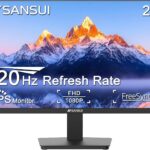 SANSUI 27 Inch Monitor, IPS 120Hz Computer Monitor Full HD 1920 x 1080P with HDMI DP Interfaces, Eye Care, Frameless, 100 x 100mm VESA Mountable (HDMI Cable Included)