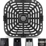 Air Fryer Replacement Parts for Instant Pot Vortex 6 in 1 5.7QT 6 QT, Air Fryer Accessories Tray Grill Pan Plate Crisper Plate Rack Parts,Dishwasher Safe