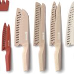 Brewin Knife set, 13 Pieces Kitchen Knives Set with Sharpener, Anti-Rust Coating and Blade Guard, Home Essentials, Camping Essentials – Muliticolor