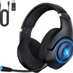KAPEYDESI Gaming Headset Wireless for PS5/4, 2.4GHz Gaming Headphones Wireless with Noise Canceling Microphone for Fortnite/FPS Gamers, 40-Hr Battery Gamer Headset for PC, Midnight Blue