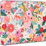 Rifle Paper Co. Laptop Sleeve 14” – Protective Laptop Sleeve/Cover with Padded Exterior, Satin Interior – Floral; For 12 – 14 Inch MacBook Pro/Air M3, HP, Asus, Dell, Acer – Garden Party Blush