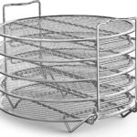 Goldlion Dehydrator Rack Stainless Steel Stand Accessories Compatible with Ninja Foodi Pressure Cooker and Air Fryer 6.5 and 8 Quart, Instant Pot Air Fryer 8 Qt