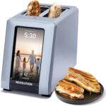 Revolution R180 Connect Plus Smart Toaster with Touchscreen – Choose from 40+ Bread Types, 7 Browning Levels, & Toastie Press Mode – Digital Picture Frame, Weather Widget, and Clock