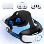 NinjajoyOX Head Strap for Meta Quest 3S/Quest 3/Quest 2, Adjustable Elite Strap Replacement for Enhanced Comfort Support for VR Headsets with Head Soft Cushions