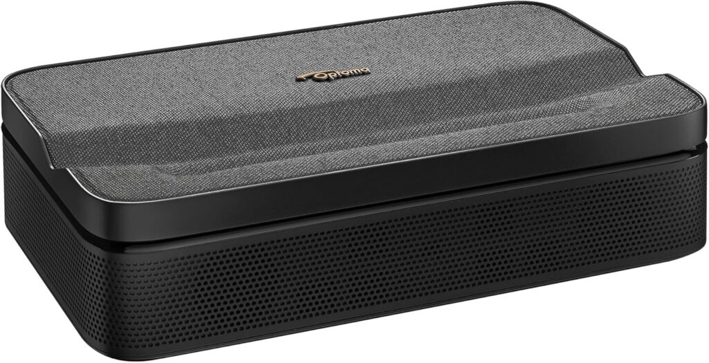 Optoma ML1080UST PHOTON GO Ultra Short Throw 1080p HDR Portable Projector, Triple Laser (RGB), Google TV with Netflix and Disney+ Certified, Home Theater Projector