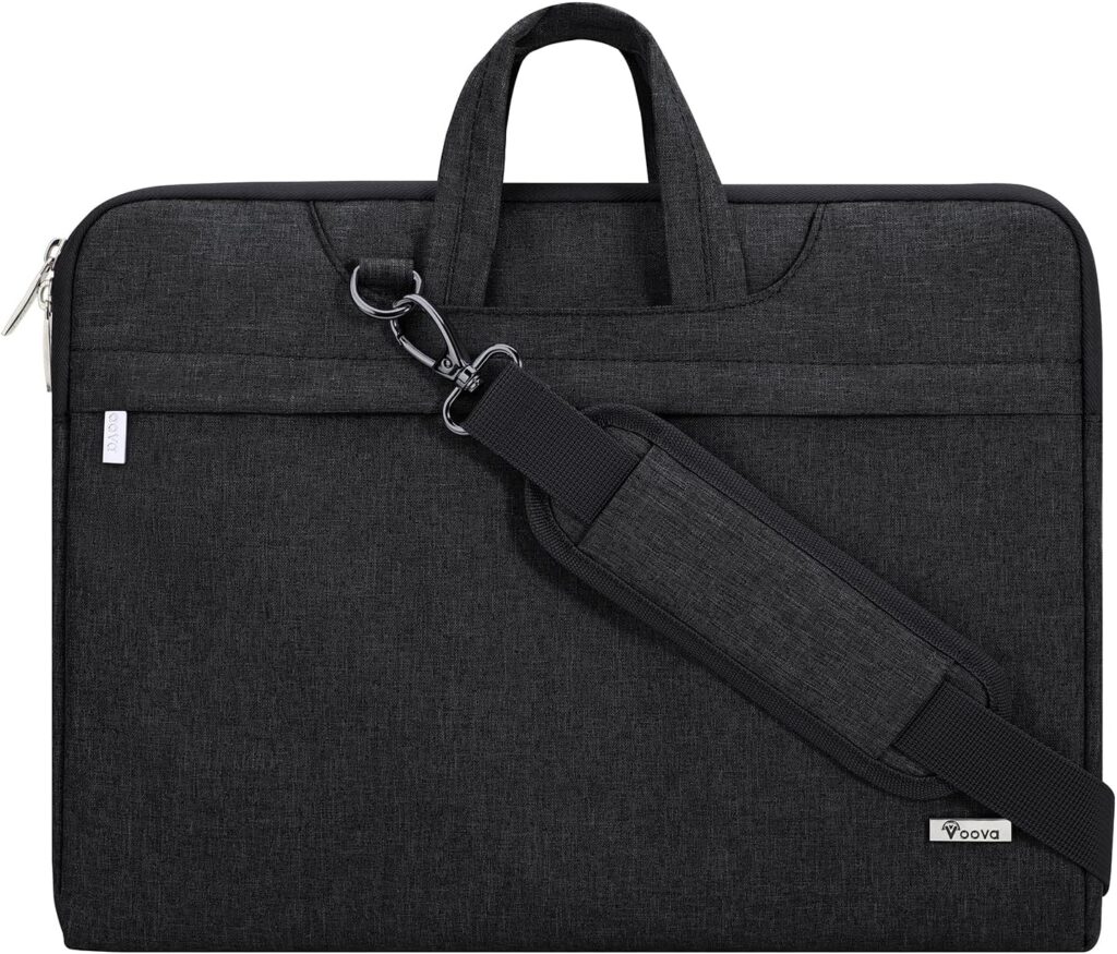Voova Laptop Case 13 14 15 16 17 Inch with Shoulder Strap, Waterproof Laptop Sleeve Slim Briefcase