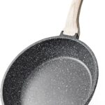 CAROTE Nonstick Frying Pan Skillet,Non Stick Granite Fry Pan Egg Pan Omelet Pans, Stone Cookware Chef’s Pan, PFOA Free,Induction Compatible(Classic Granite, 8-Inch)