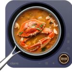 CIARRA CATIH1A-M Portable Induction Cooktop, Slim Single Electric Countertop Burner with Sensor Touch and Digital time, Blue